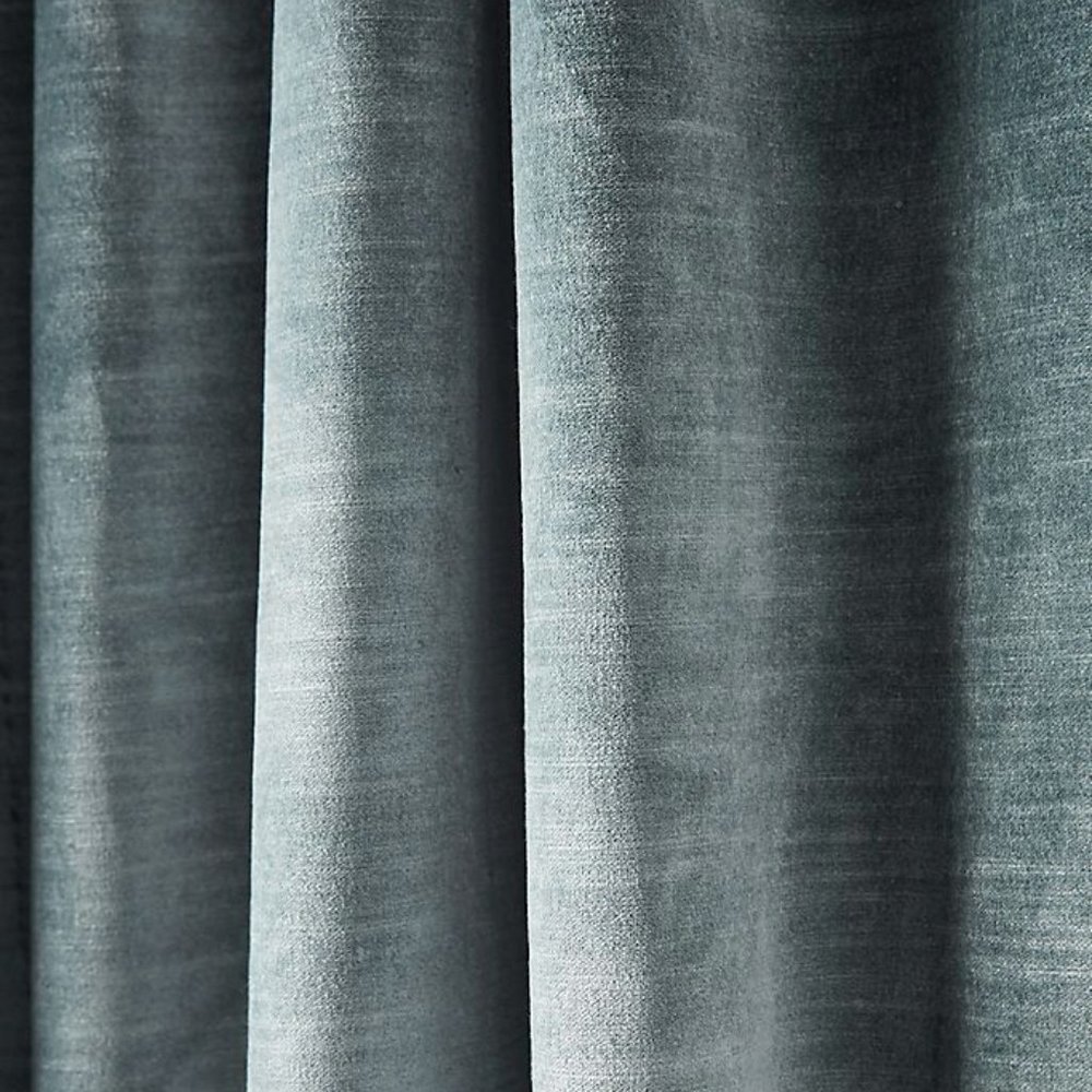 Light Teal Velvet Curtains Set of 2 - Worldmarket